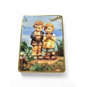 Vintage M.J. Hummel  Decorative Tin | Mid-Century Storage Box